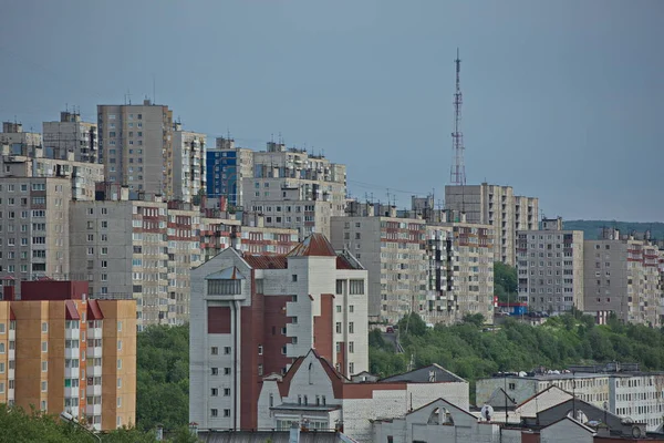 Murmansk Şehrinin Yerleşim Yerleri — Stok fotoğraf