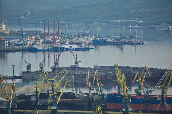 Zicht Zeehaven Van Stad Moermansk Rusland — Stockfoto