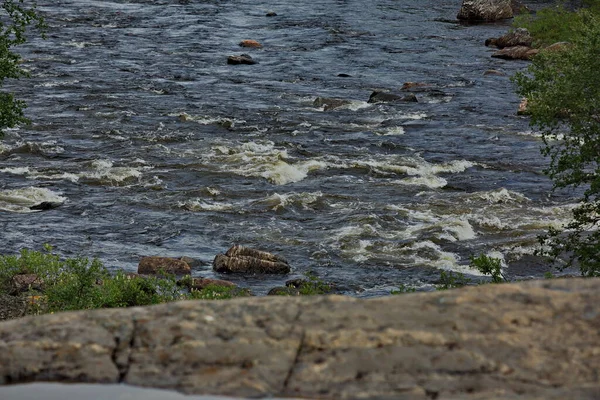 Fiume Titovka Sulla Penisola Kola Regione Murmansk Russia — Foto Stock