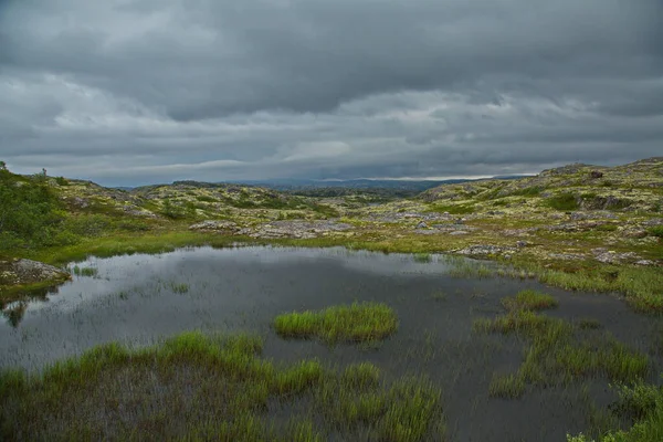 Tundra Meren Van Het Schiereiland Kola Regio Moermansk Rusland — Stockfoto