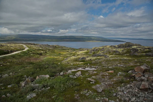 Felsige Tundra Der Halbinsel Kola Region Murmansk Russland — Stockfoto