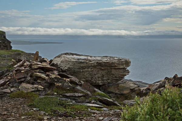 Felsige Küsten Der Barentssee — Stockfoto