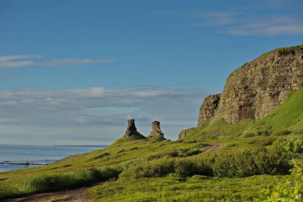 Rochers Des Côtes Mer Barents — Photo