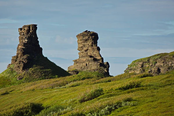 Rochers Des Côtes Mer Barents — Photo