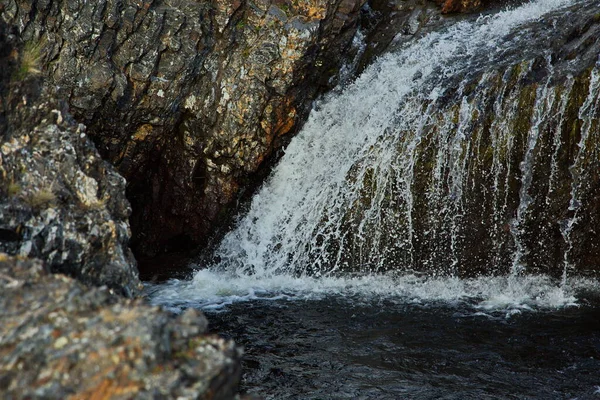 Vattenfall Floden Kolatundran — Stockfoto