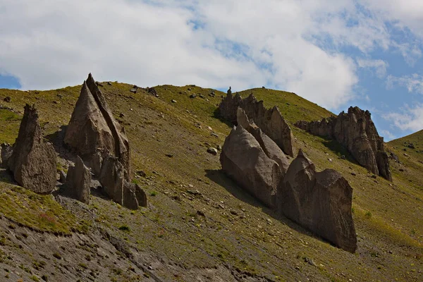 Sharp Rocks Dzhily Gorge — Stock Photo, Image