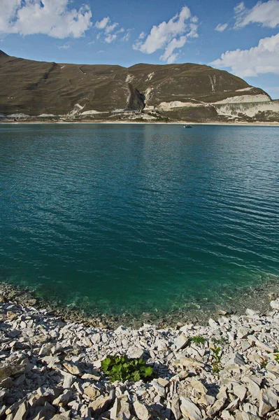 Alpské Jezero Kezenoy Největší Jezero Kavkaze — Stock fotografie