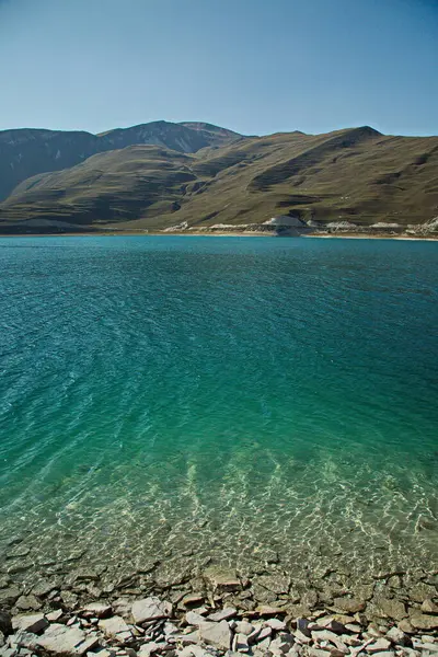 Alpské Jezero Kezenoy Největší Jezero Kavkaze — Stock fotografie