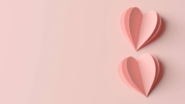 Feliz Dia Dos Namorados Amor Cartão Modelo Elegante Com Corações — Fotografia de Stock