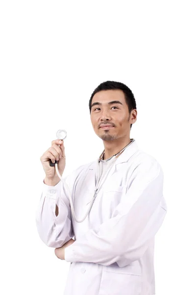 Retrato de um jovem médico asiático — Fotografia de Stock