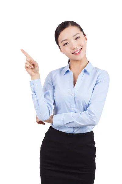 Retrato de una joven empresaria feliz — Foto de Stock