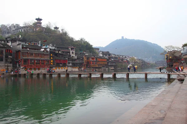 Çin Hunan Phoenix Şehri Fenghuang Acient Kasabası — Stok fotoğraf