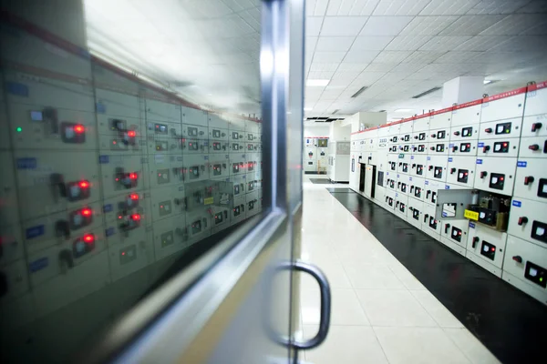 Electricity control room of hospital — Stock Photo, Image