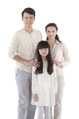 Üç kişilik bir aile..