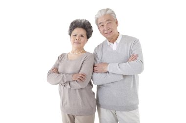 Doğulu yaşlı çift portresi