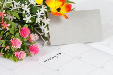 Uyarı mektubu düğün günü takvimi