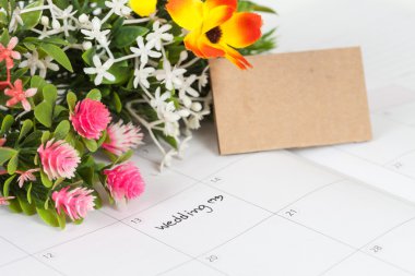 Uyarı mektubu düğün günü takvimi