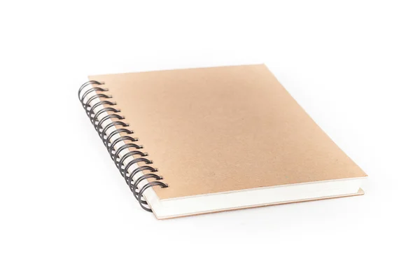 Diary book on white background — Stock Photo, Image