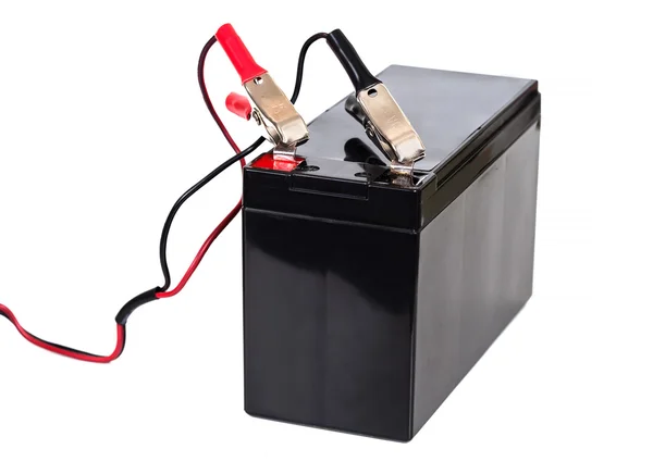 Beyaz arka plan üzerinde izole mühürlü batarya