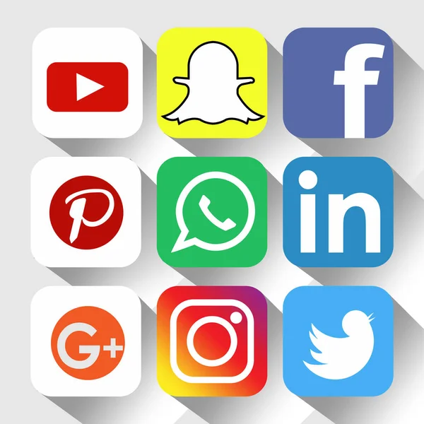 İllüstrasyonda sosyal medya simgesi veya imza, editoryal etiket