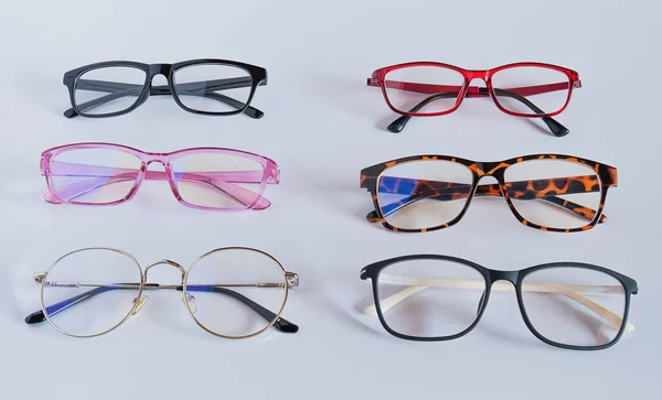 Óculos Olho Modernos Com Moldura Brilhante Para Ler Vida Diária — Fotografia de Stock