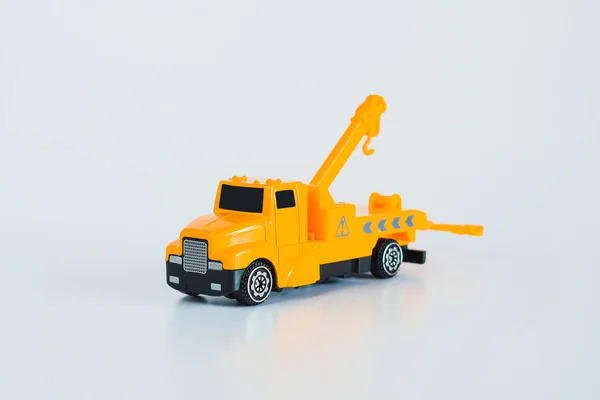 建設車両や重機 産業車両黄色クレーントラック — ストック写真