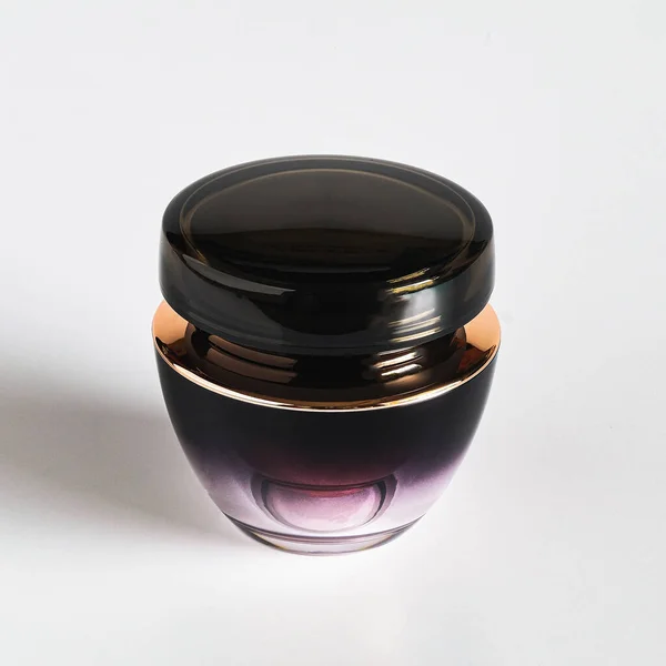 Cosmetic Jar Treatment Cream Lotion Background — Stockfoto