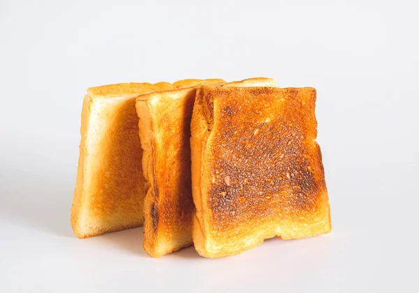 Ekmek Kızartma Makinesi Bir Sürü Ekmek Dilimi Pişirme Ekmeği — Stok fotoğraf