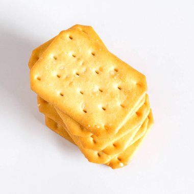 Kuru kraker ya da arka planda bisküvi, yiyecek kavramı.