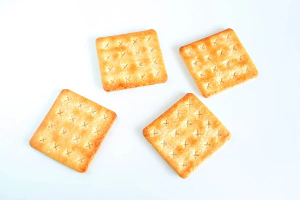 Süße Cracker Kekse Oder Kekse Hintergrund Konzept Des Essens — Stockfoto