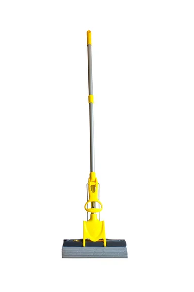 Modern Sponge Style Mop Being Used Cleaning Floor — Stock Photo, Image