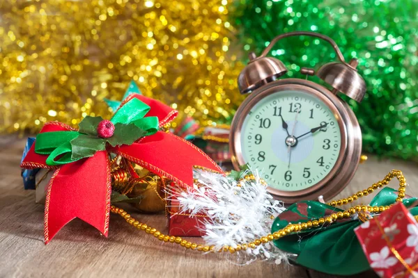 Ribbon and alarm clock — Stock Photo, Image