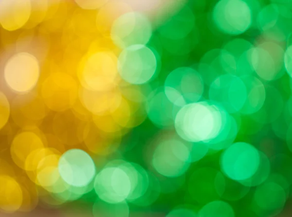 Yellow and green bokeh — Stock Photo, Image