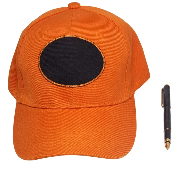 Casquette de baseball orange — Photo