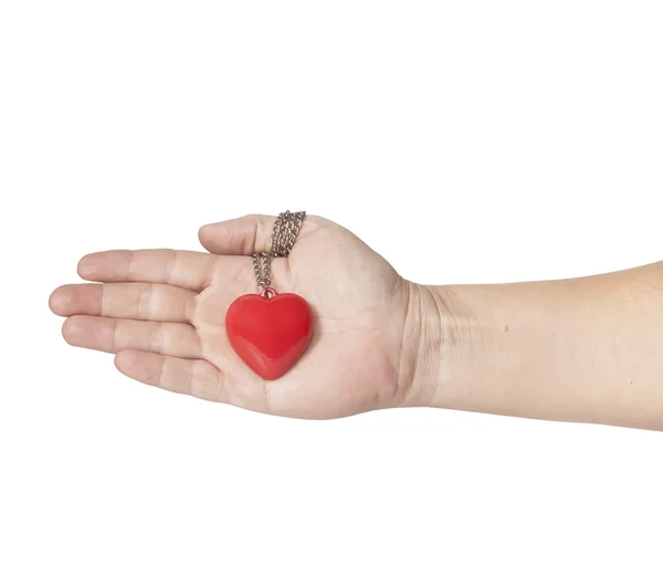 Corazón en la mano — Foto de Stock