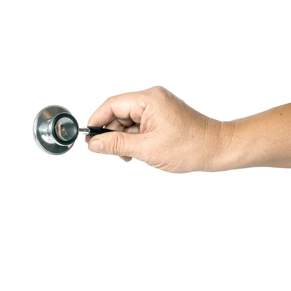 Hand with stethoscope — Stock Photo, Image