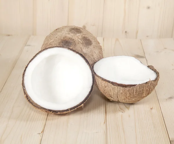 Coconut on table — Stock Photo, Image