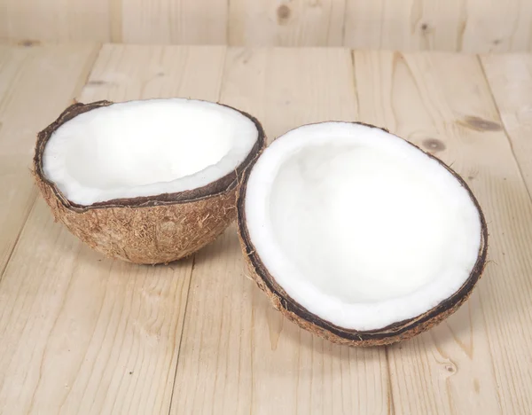 Coconut on table — Stock Photo, Image