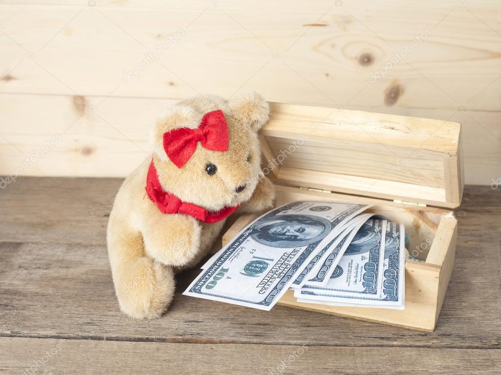 money teddy bear