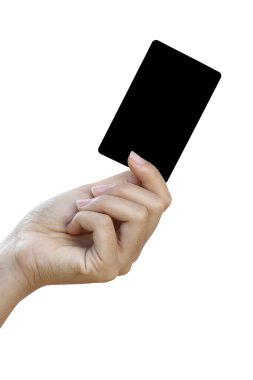 Elini tut boş iş kartı veya kredi kartı