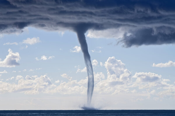 Tornados over the mediterranean sea