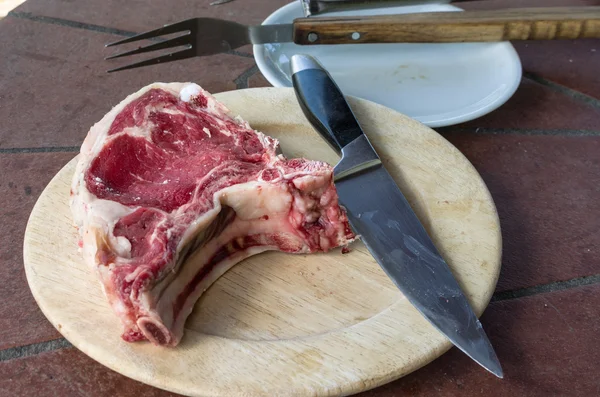 Florentine atau Fiorentina steak — Stok Foto