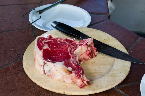 Florentine atau Fiorentina steak — Stok Foto