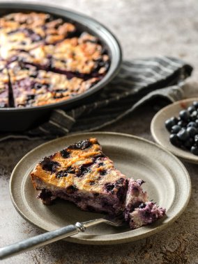 Yabanmersinli süzme peynir güveci. Yüksek kalite fotoğraf