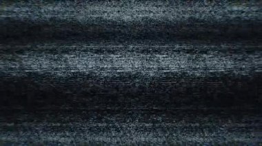 Analog ses ve sinyal bozma dokularını eski bir televizyon hissiyle döngüye sokuyor. Örtüler, geçişler, arkaplanlar veya VJ görseller için kullan.