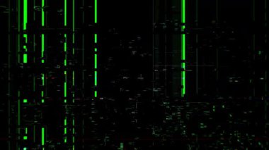 Bozuk dijital şebekeler, gürültülü eserler ve dengesiz arıza hareketleri içeren döngüsel bozuk HUD örtüsü. Teknik hatalara, soyut çarpıtma arkaplanlarına ve VFX örtülerine uyar.