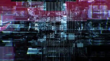 Yoğun mikroçip veri döngüsü arızalı hareketler, bozuk devreler ve bilim kurgu teknolojisiyle dolu. Üst üste bindirmeler, geçişler, VJ setleri ve yüksek enerji düzenlemeleri için tasarlandı.