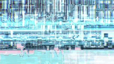 Yoğun mikroçip veri döngüsü arızalı hareketler, bozuk devreler ve bilim kurgu teknolojisiyle dolu. Üst üste bindirmeler, geçişler, VJ setleri ve yüksek enerji düzenlemeleri için tasarlandı.