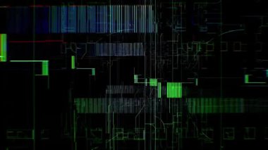 Yoğun mikroçip veri döngüsü arızalı hareketler, bozuk devreler ve bilim kurgu teknolojisiyle dolu. Üst üste bindirmeler, geçişler, VJ setleri ve yüksek enerji düzenlemeleri için tasarlandı.