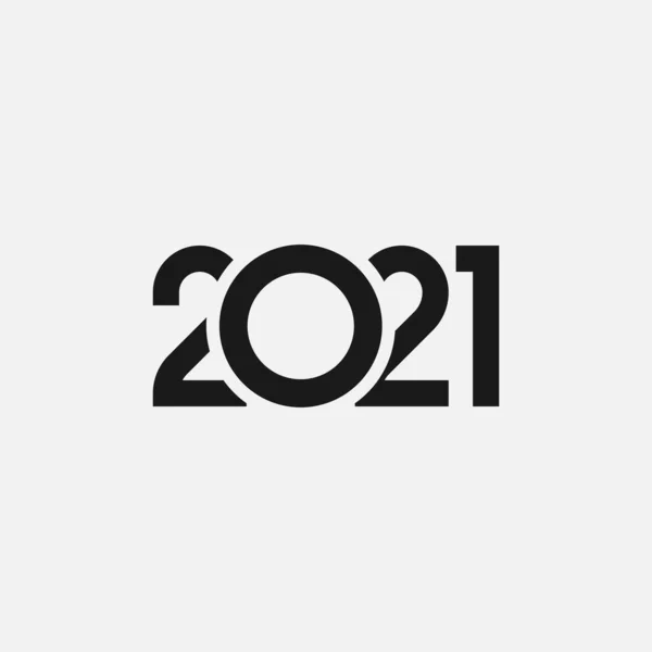 2021 year vector icon isolated on gray background — Stock Vector